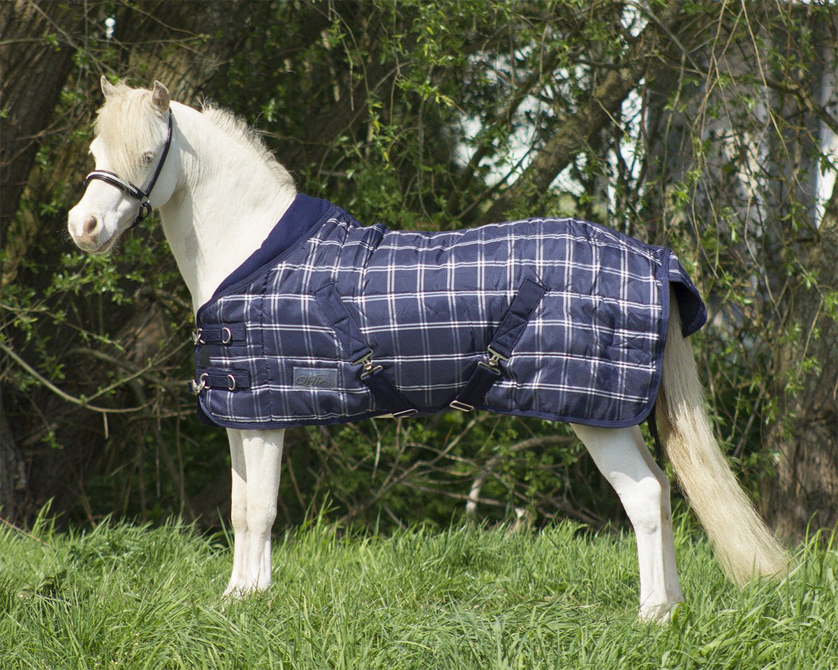 Falabella Stable Rug 200g - Blue Check - Nags Essentials