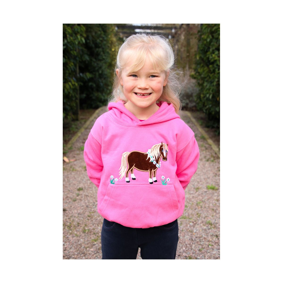 Flora Pony Childrens Hoodie - Nags Essentials