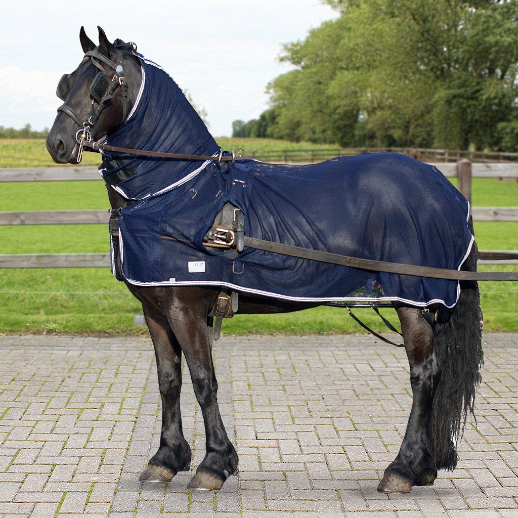 Fly Driving Rug with neck cover - Blue - Nags Essentials