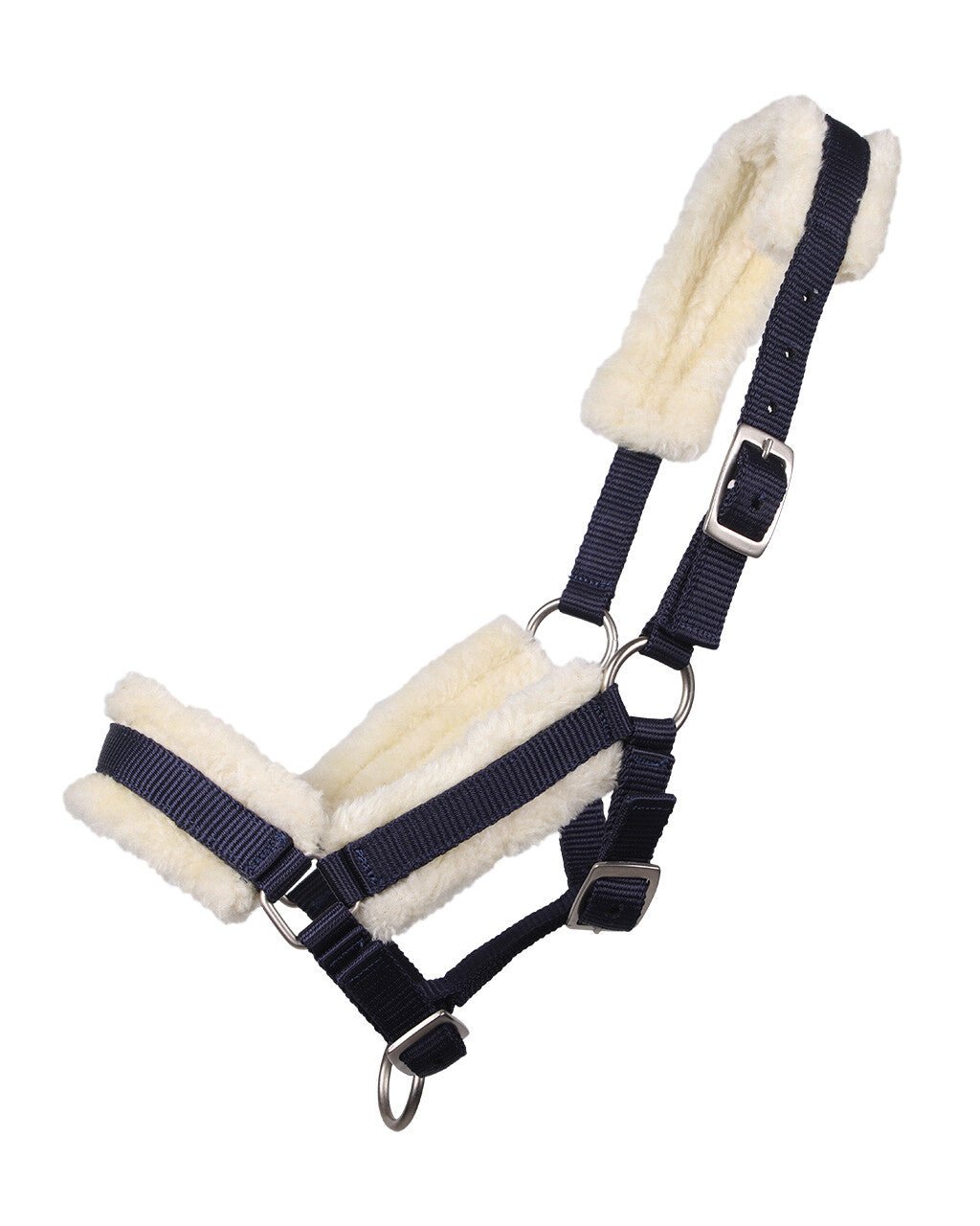 Foal Headcollar with Fur NAVY - Nags Essentials