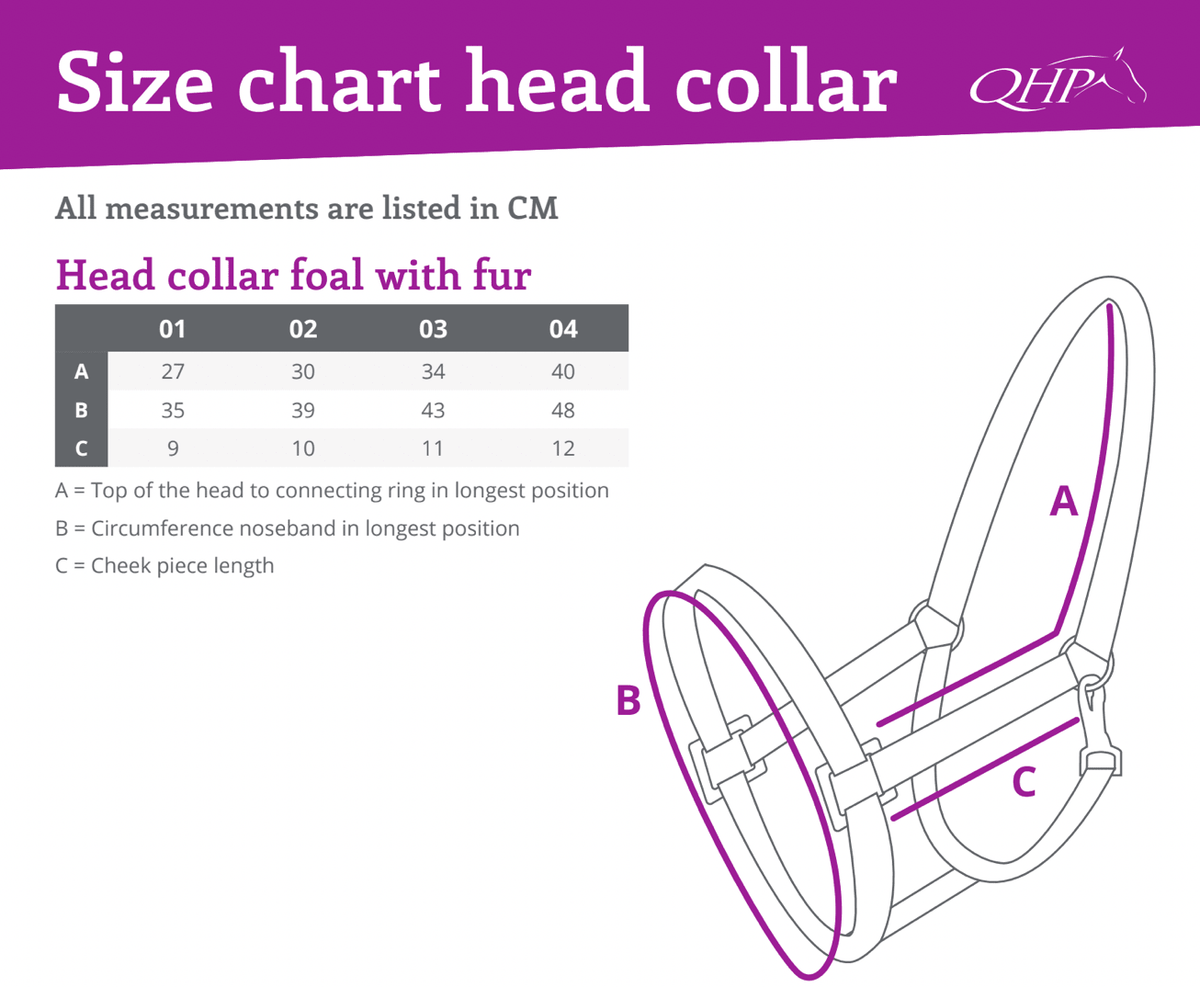 Foal Headcollar with Fur NAVY - Nags Essentials