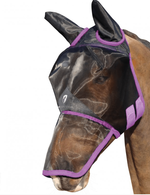 Hy Equestrian Mesh Full Mask with Ears and Nose - Nags Essentials