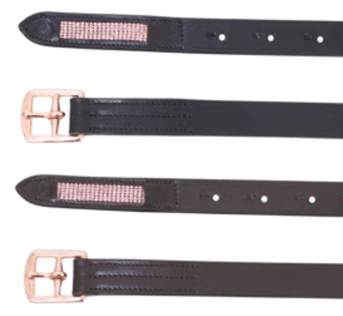 Hy Equestrian Rosciano Rose Gold Stirrup Leathers - Nags Essentials
