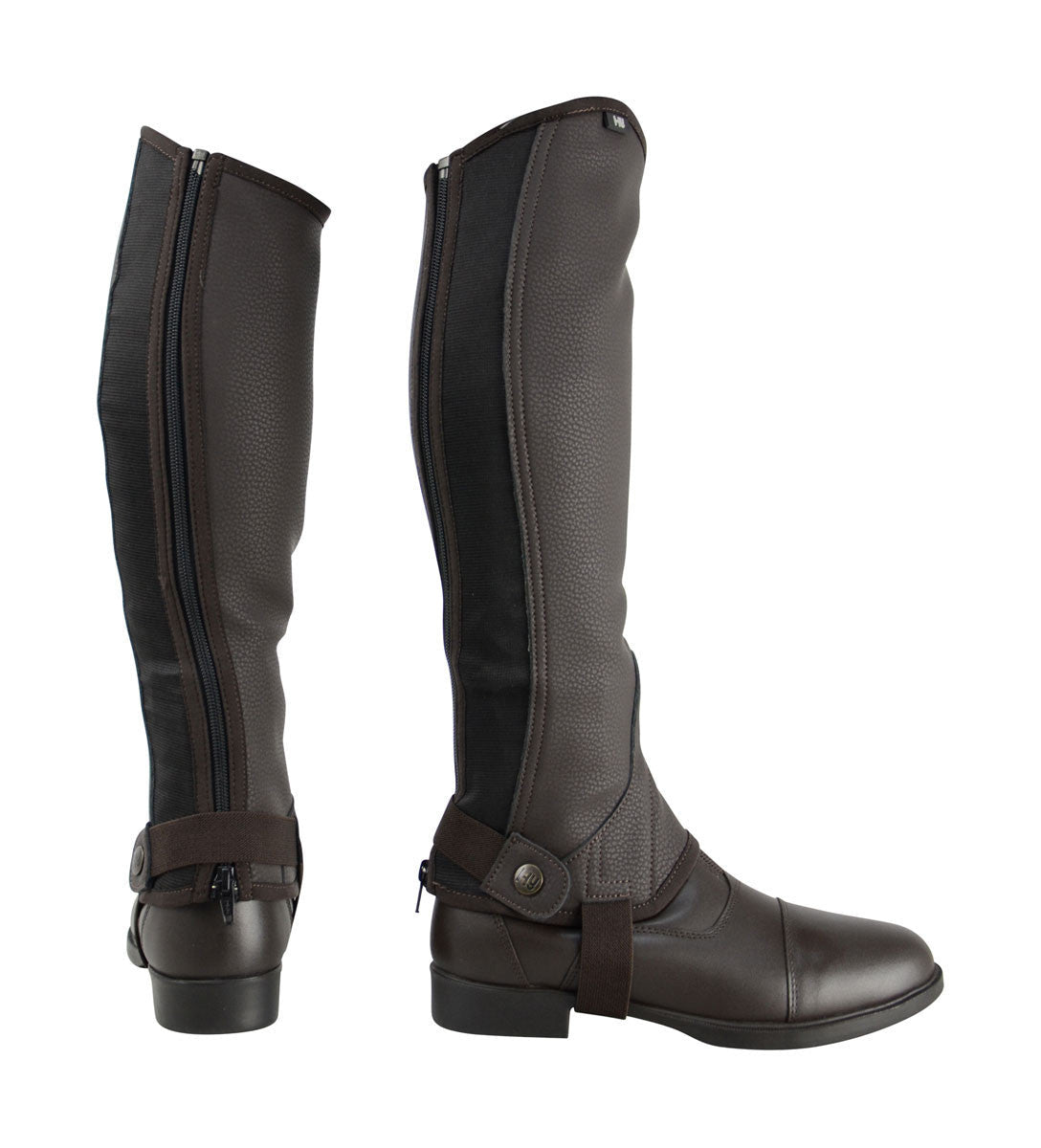 Hy Equestrian Synthetic Combi Leather Chaps - Nags Essentials