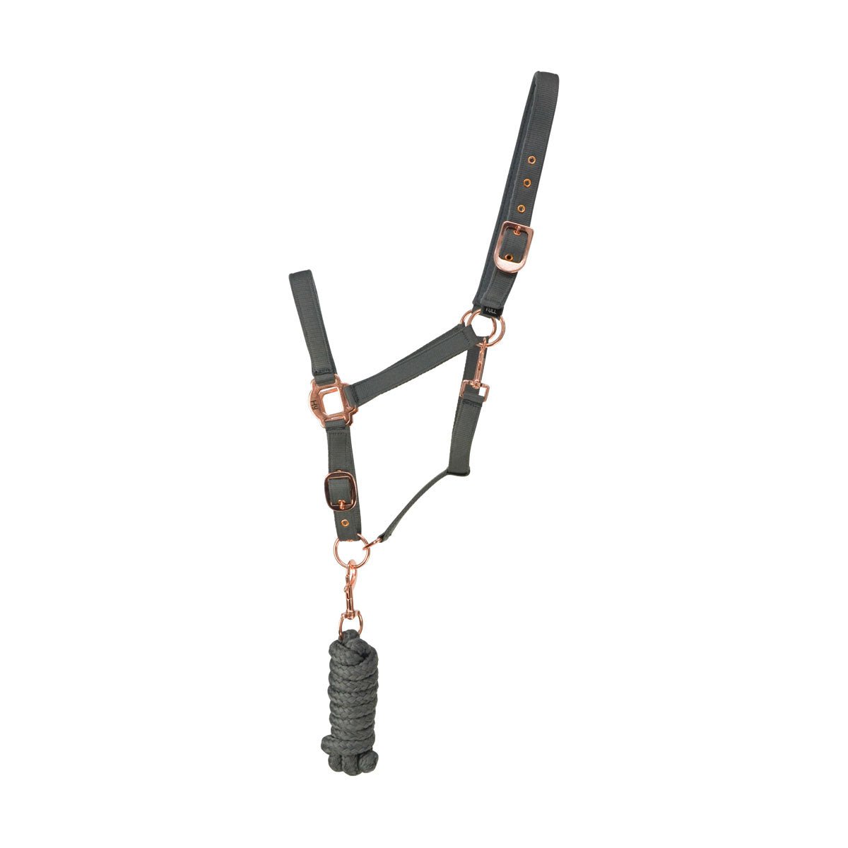 Hy Rose Gold Headcollar and Lead Rope - Nags Essentials
