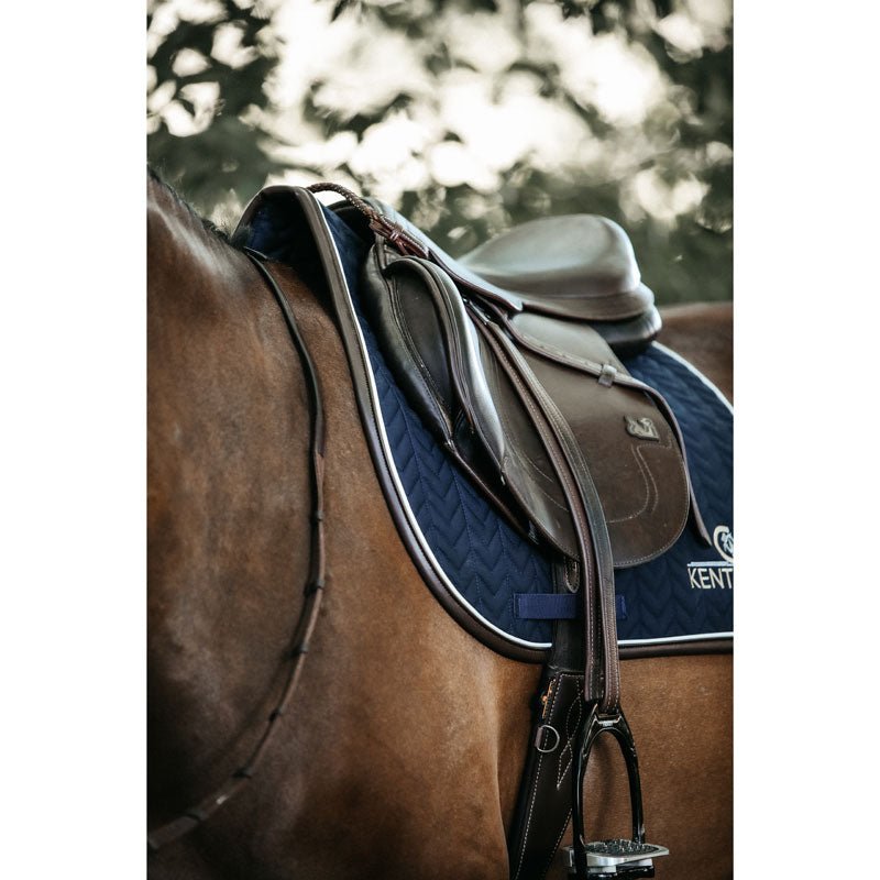 Kentucky Fishbone Leather Saddle Pad - Nags Essentials