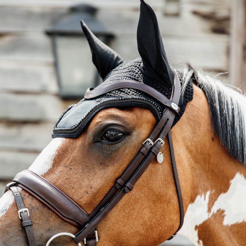 Kentucky Wellington Fly Veil Velvet Pearls - Nags Essentials