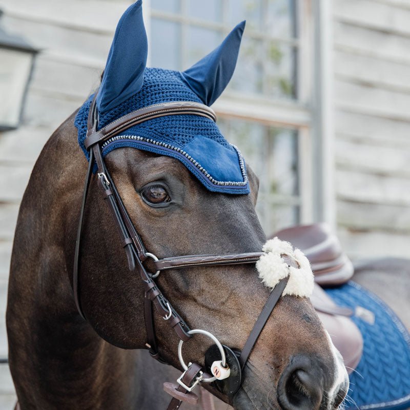 Kentucky Wellington Fly Veil Velvet Pearls - Nags Essentials
