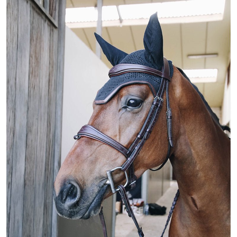 Kentucky Wellington Horse Fly Veil Leather - Nags Essentials