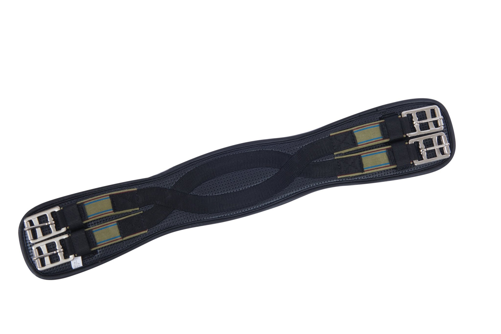 Kincade Anti-Chafe Shaped Elastic Dressage Girth - Black - Nags Essentials