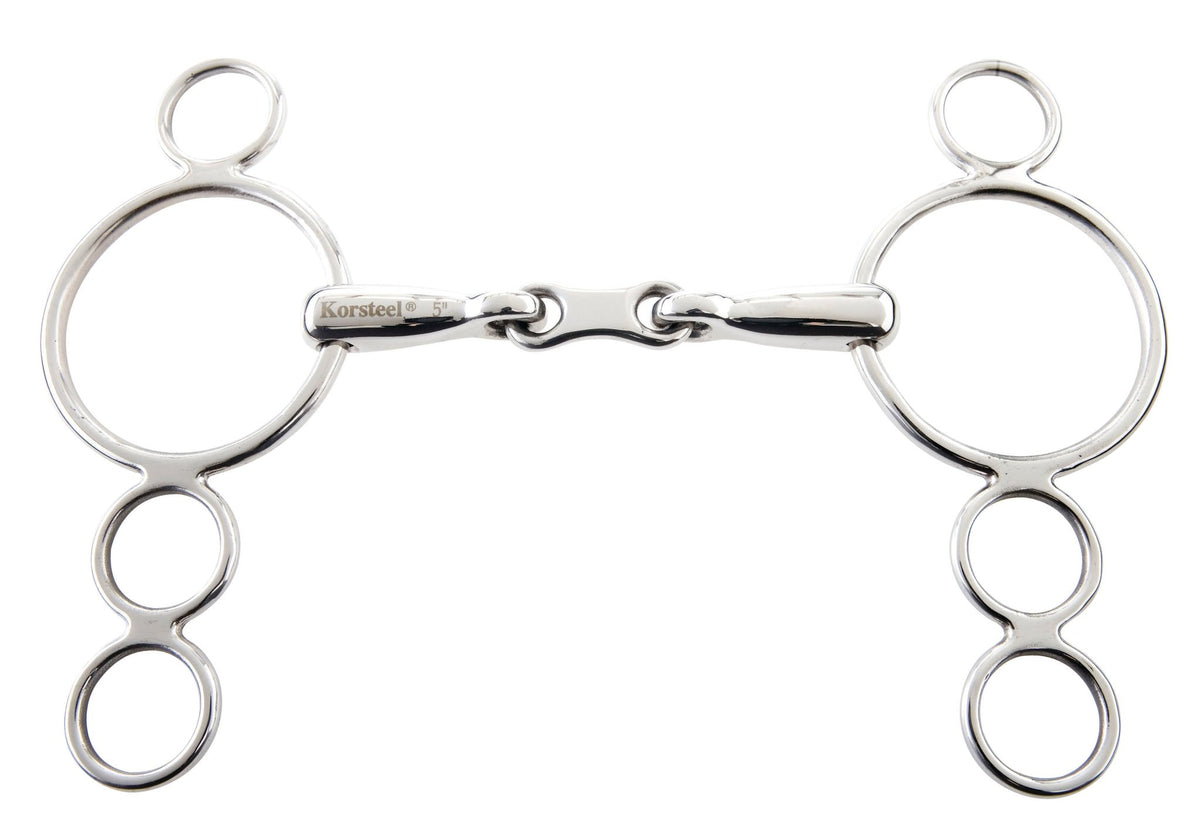 Korsteel French Link 3 Ring Dutch Gag - Nags Essentials