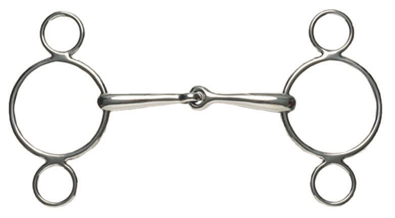 Korsteel Stainless Steel Dutch Gag 2 Ring - Nags Essentials