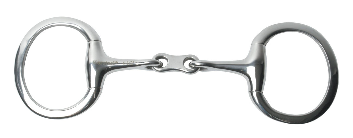 Korsteel Stainless Steel French Link Eggbutt Snaffle Bit - Nags Essentials