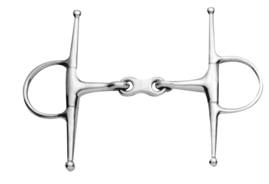 Korsteel Stainless Steel French Link Full Cheek Snaffle Bit - Nags Essentials