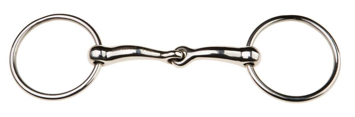 Korsteel Stainless Steel Jointed Loose Ring Snaffle - Nags Essentials