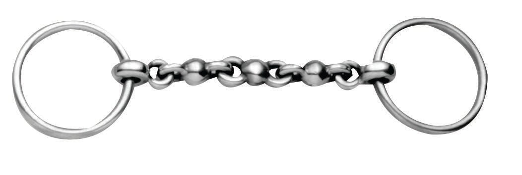 Korsteel Stainless Steel Waterford Loose Ring Bradoon Snaffle Bit - Nags Essentials