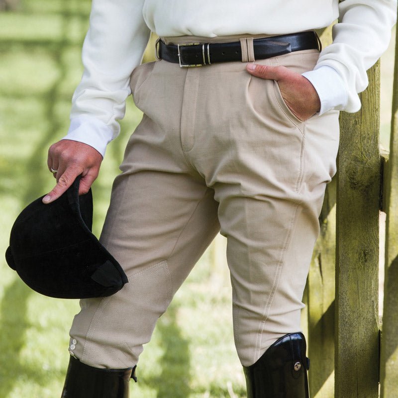 Mens Foxhunter Hybrid Breeches - Beige - Nags Essentials