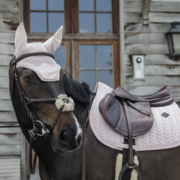 Kentucky Horsewear Velvet Saddle Pad With Pearls Jumping - Nags Essentials