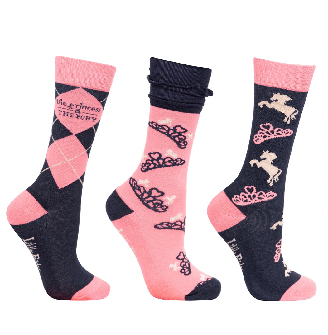 The Princess and the Pony Collection Socks by Little Rider (Pack of 3) - Nags Essentials