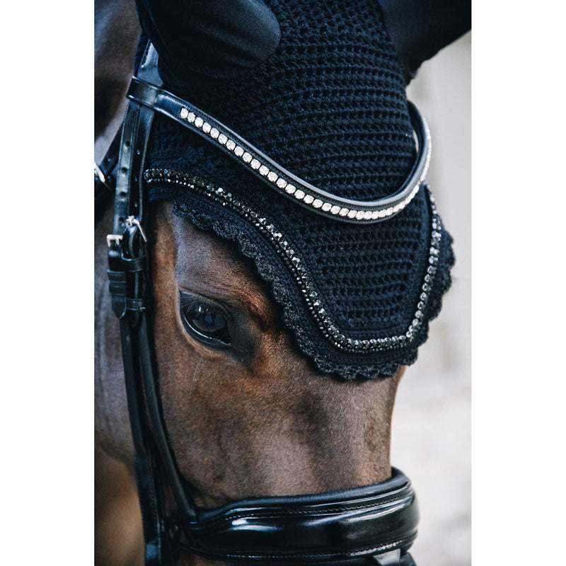 Kentucky Horsewear Fly Veil Wellington Stone and Pearl - Nags Essentials