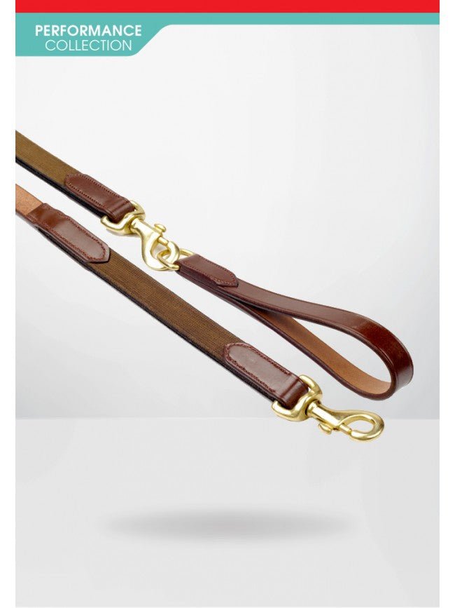 Whitaker Draw Reins with Elastic Insert - Nags Essentials